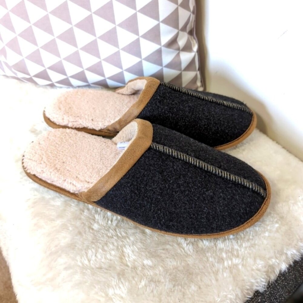 Totes Mens Grandpa Sherpa Fleece Cozy Lounge Slippers 11-12 XL